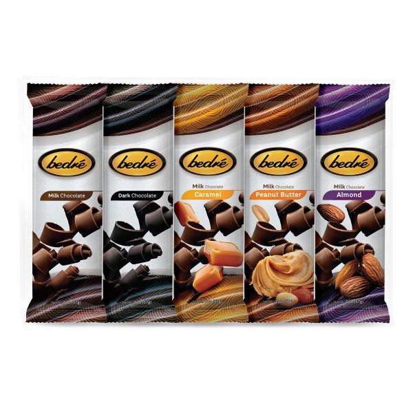 five pack of chocolate bars