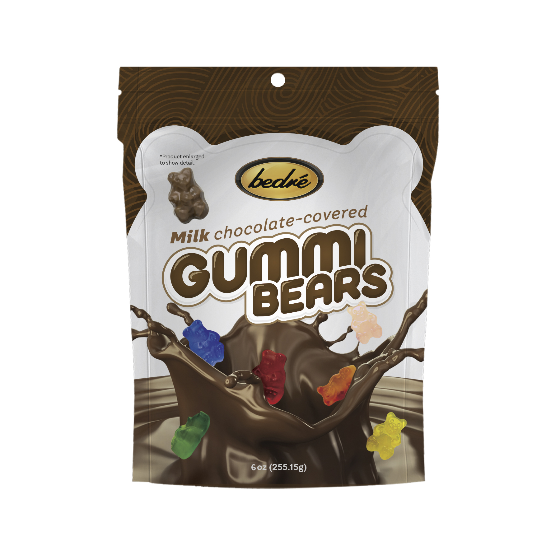 Milk Chocolate Covered Gummy Bears - 10 Lbs