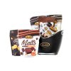 ice bucket gift set with an assortment of chocolate products